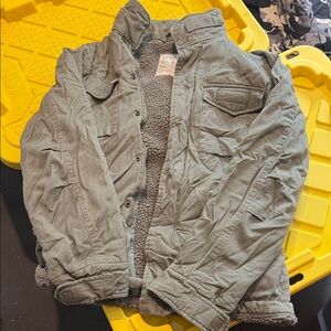 Green Military Style paratrooper jacket